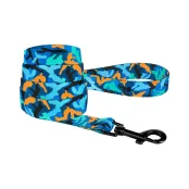 Повідець BronzeDog Camo для собак, нейлон, синій, 152×2.5 см