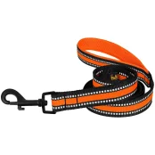 Повідець BronzeDog Mesh для собак, сітчастий нейлон, помаранчевий, 200×2.5 см