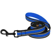 Повідець BronzeDog Mesh для собак, сітчастий нейлон, синій, 200×1.6 см