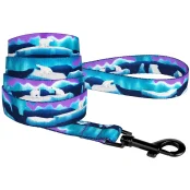 Повідець BronzeDog Travel для собак, нейлон, принт Арктика, 152×2.5 см