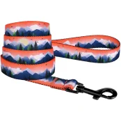 Повідець BronzeDog Travel для собак, нейлон, принт гори, 152×2.5 см