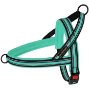 Шлея BronzeDog Mesh Скандинавська для собак, ментоловий, 32-38 см