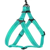 Шлея BronzeDog Active для собак, світловідбиваючий нейлон, бірюзовий, 57-73 см