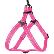 Шлея BronzeDog Active для собак, світловідбиваючий нейлон, рожевий, 45-60 см