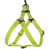 Шлея BronzeDog Active для собак, світловідбиваючий нейлон, салатовий, 45-60 см