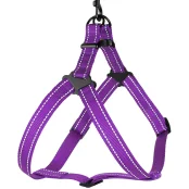 Шлея BronzeDog Active для собак, світловідбиваючий нейлон, фіолетовий, 40-53 см