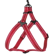 Шлея BronzeDog Active для собак, світловідбиваючий нейлон, червоний, 45-60 см