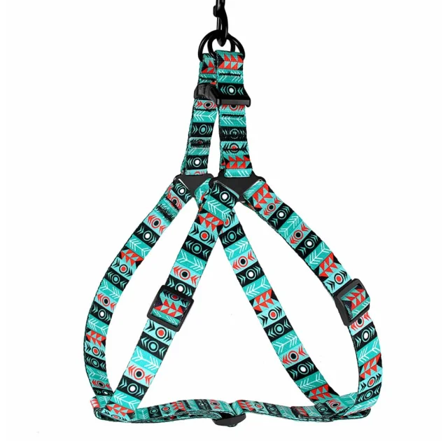 Шлея BronzeDog Tribal для собак, нейлон, принт інки, 45-60 см