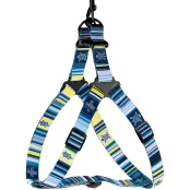 Шлея BronzeDog Urban West для собак, нейлон, синій, 57-73 см