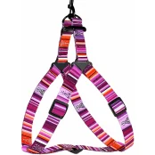 Шлея BronzeDog Urban West для собак, нейлон, фіолетовий, 40-53 см