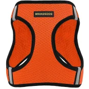 Шлея BronzeDog Mesh Vest для собак, сітчастий нейлон, помаранчевий, 24-26 см