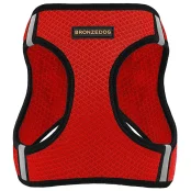 Шлея BronzeDog Mesh Vest для собак, сітчастий нейлон, червоний, 24-26 см