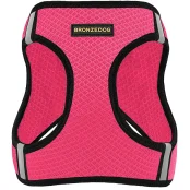 Шлея BronzeDog Mesh Vest для собак, сітчастий нейлон, рожевий, 34-42 см