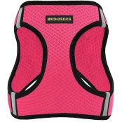 Шлея BronzeDog Mesh Vest для собак, сітчастий нейлон, рожевий, 29-34 см