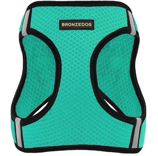Шлея BronzeDog Mesh Vest для собак, сітчастий нейлон, ментоловий, 42-47 см