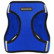 Шлея BronzeDog Mesh Vest для собак, сітчастий нейлон, синій, 42-47 см
