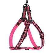 Шлея BronzeDog Mesh Стандарт для собак, сітчастий нейлон, рожевий, 45-60 см