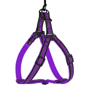 Шлея BronzeDog Mesh Стандарт для собак, сітчастий нейлон, фіолетовий, 45-60 см