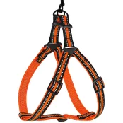 Шлея BronzeDog Mesh Стандарт для собак, сітчастий нейлон, помаранчевий, 57-73 см