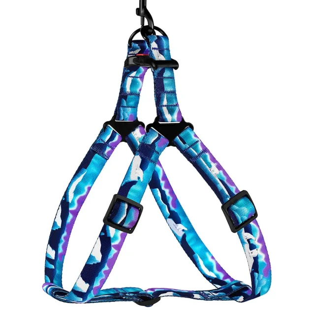 Шлея BronzeDog Travel для собак, нейлон, принт Арктика, 40-53 см