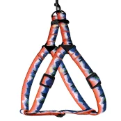 Шлея BronzeDog Travel для собак, нейлон, принт гори, 57-73 см