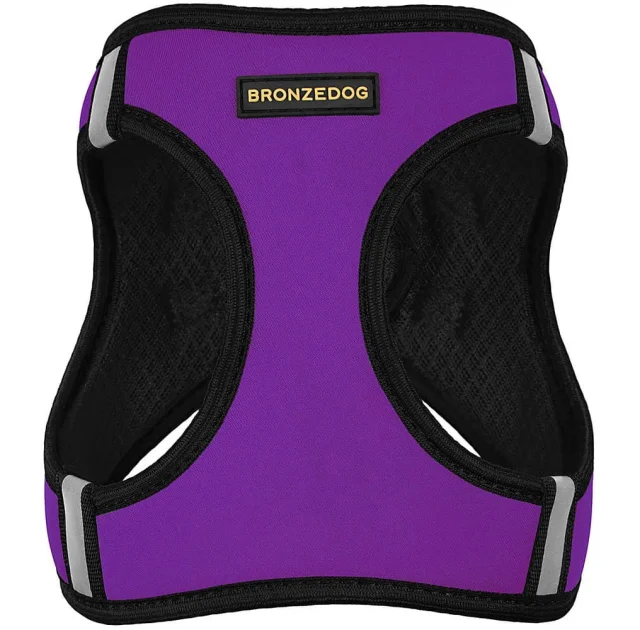 Шлея BronzeDog Sport Vest для собак з нейлону, неопрену і 3D сітки, фіолетовий, 42-47 см