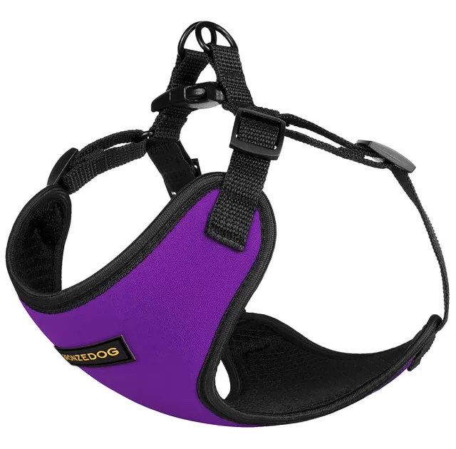 Шлея BronzeDog Sport для собак з неопрена, фіолетовий, 35-38 см