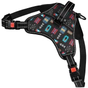 Шлея BronzeDog Urban Comfort для собак, принт ацтеки, 48-58 см