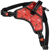 Шлея BronzeDog Urban Comfort для собак, принт інки, 48-58 см