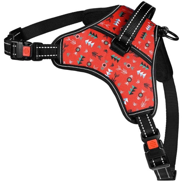 Шлея BronzeDog Urban Comfort для собак, принт инки, 48-58 см, 53-70 см