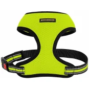 Шлея BronzeDog Mesh для собак дрібних порід, сітчастий нейлон, лимонний, 28-33 см