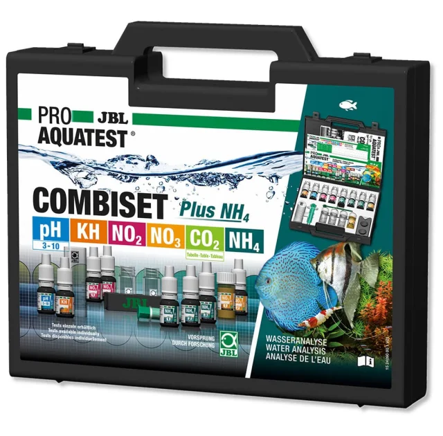 Валіза JBL ProAquaTest Lab Combiset Plus NH4, для визначення параметрів води, в прісноводних акваріумах