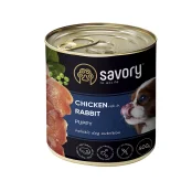 Влажный корм Savory Puppy Chicken&Rabbit для щенков, курица с кроликом, 400 г