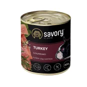Влажный корм для взрослых собак Savory, с индейкой, 800 г