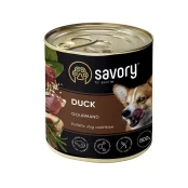 Влажный корм для взрослых собак Savory, с уткой, 800 г