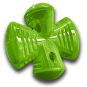 Игрушка для собак Bionic Opaque Stuffer, для лакомств и жевания, зелёная, 12.5×12.5×6.8 см
