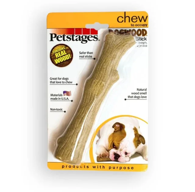 Игрушка для собак Petstages Dogwood Stick Крепкая ветка, средняя, 19.5 см