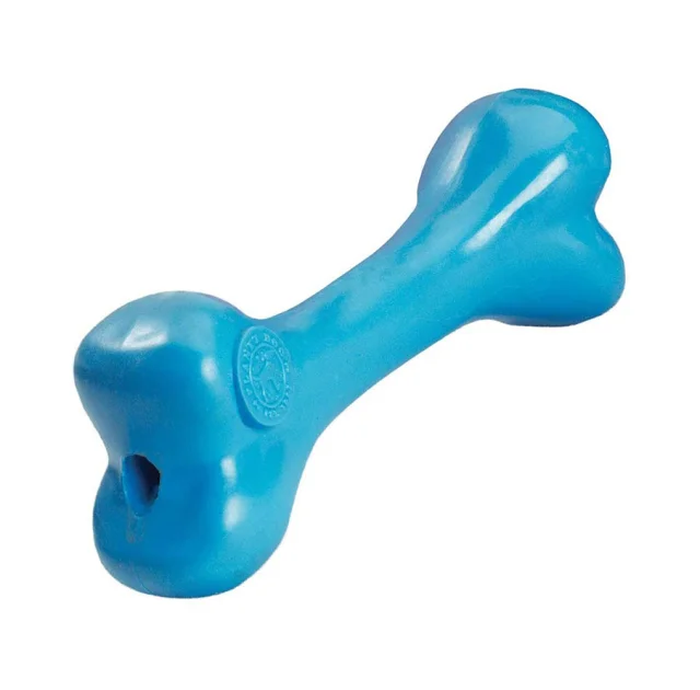 Игрушка для собак Planet Dog Orbee-Tuff Tug Bone Blue кость для жевания средняя, голубая, 16.5 см