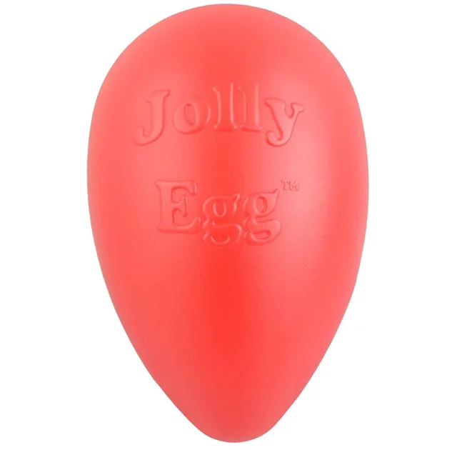 Іграшка Jolly Pets Egg Яйце для собак від 18 кг, тверда, червона, 30×19 см
