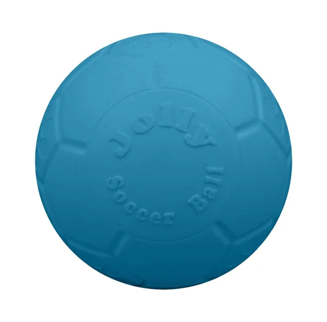 Іграшка Jolly Pets Soccer Ball м'яч, для собак, блакитна, велика, 18 см