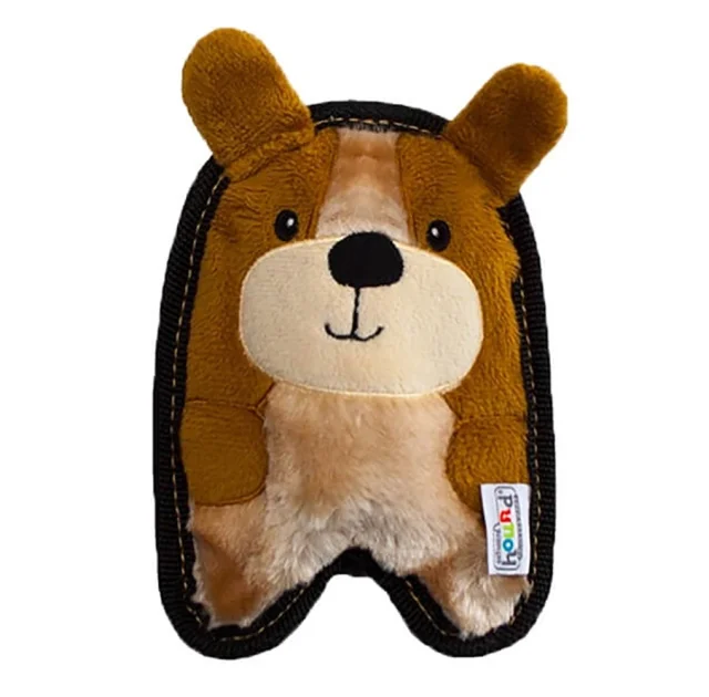 Игрушка-пищалка для собак Outward Hound Invincibles Minis Puppy Щенок мини, коричневый, 20×11×4 см