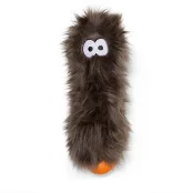 Игрушка-пищалка West Paw Custer Pewter Fur для собак, серебряно-коричневая, 26 см