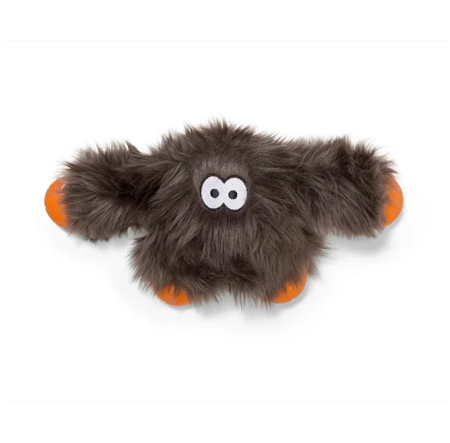 Игрушка-пищалка West Paw Jefferson Pewter Fur, серебряно-коричневая, 17 см