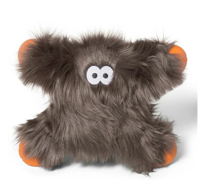 Игрушка-пищалка West Paw Lincoln Pewter Fur, серебряно-коричневая, 23 см