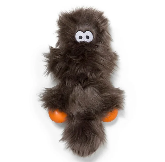 Игрушка-пищалка West Paw Sanders Pewter Fur, серебряно-коричневая, 28 см