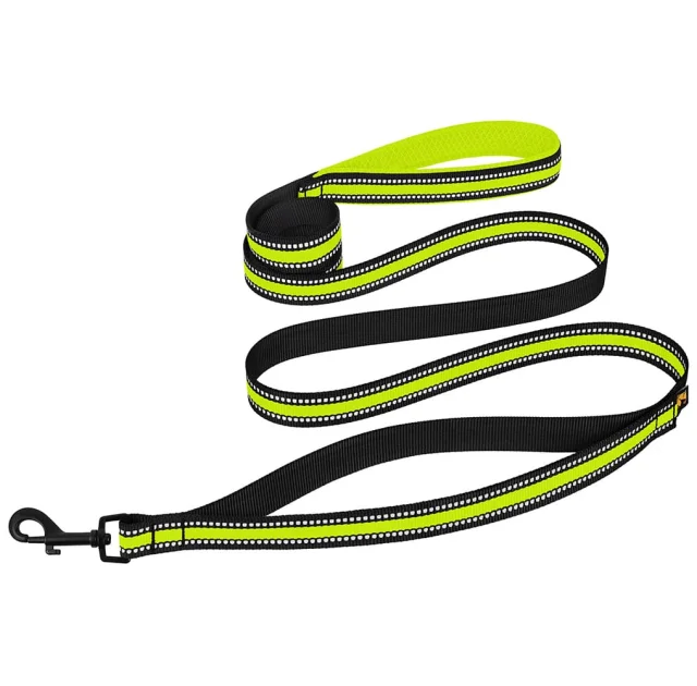 Повідець BronzeDog Mesh для собак, сітчастий нейлон, лимон, 200×1.6 см