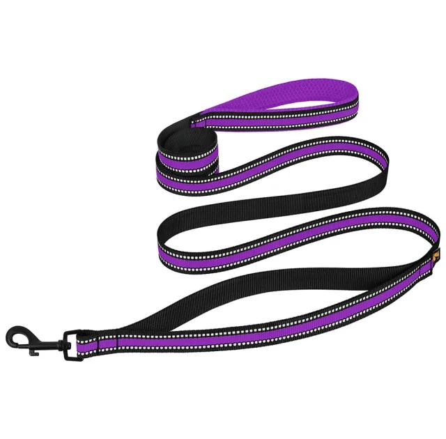 Повідець BronzeDog Mesh для собак, сітчастий нейлон, фіолетовий, 200×1.6 см