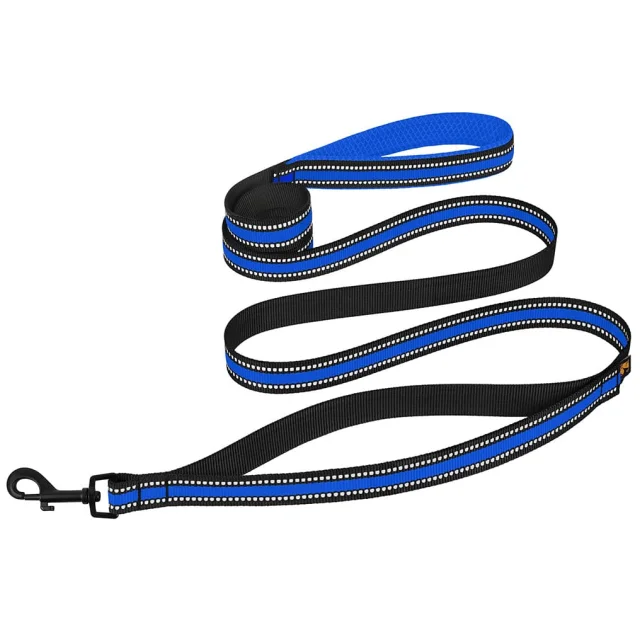 Повідець BronzeDog Mesh для собак, сітчастий нейлон, синій, 200×2 см