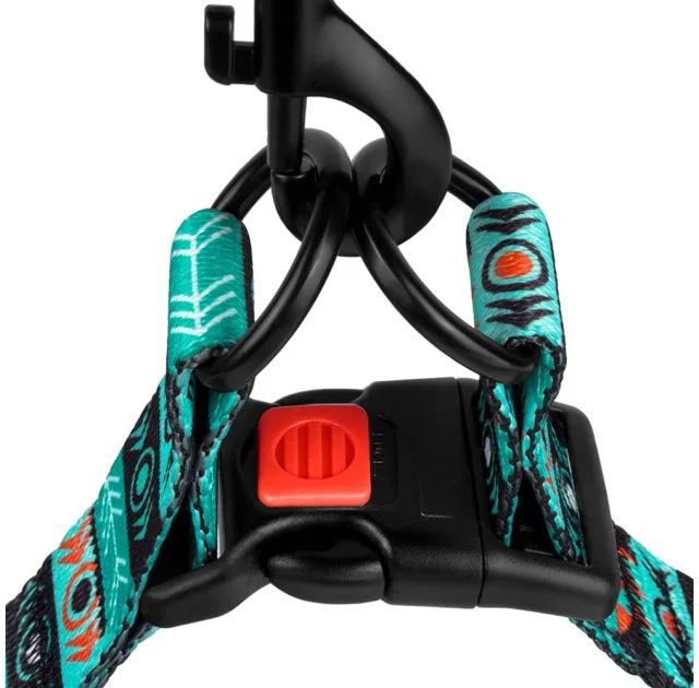 Шлея BronzeDog Tribal для собак, нейлон, принт інки, 40-53 см