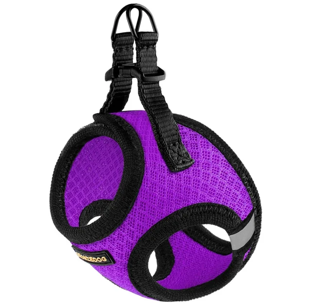 Шлея BronzeDog Mesh Vest для собак, сітчастий нейлон, фіолетовий, 20-24 см